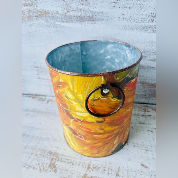 *Fall Plants Galvanized Buckets Set of 2 - Picture 3 of 10